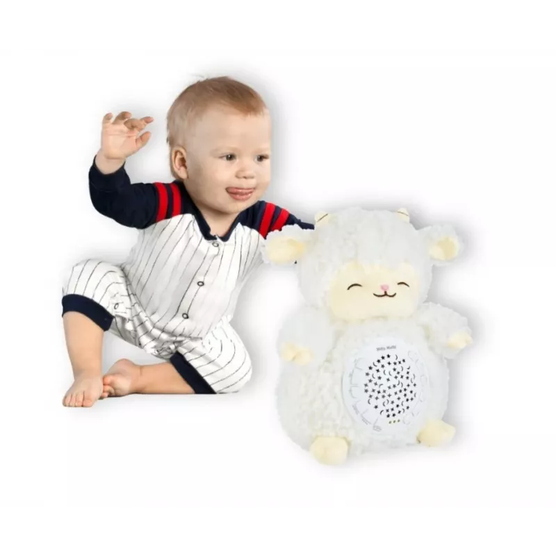 Plush projector toy milly mally Sheep Projector Plush Toy model 5664 dla niemowląt — miękka lampka nocna