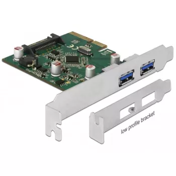 Karta Delock PCI Express x4 do 2 x zewnętrznych USB 3.1 Gen 2 Type-A (90298)