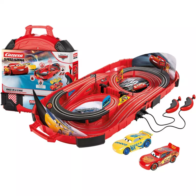 Tor wyścigowy CARRERA Speed Arena Disney Pixar Cars — zestaw toru slotowego