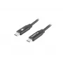 Kabel LANBERG USB-C na USB-C CA-CMCM-40CU-0018-BK — USB 2.0, 1,8 m, czarny