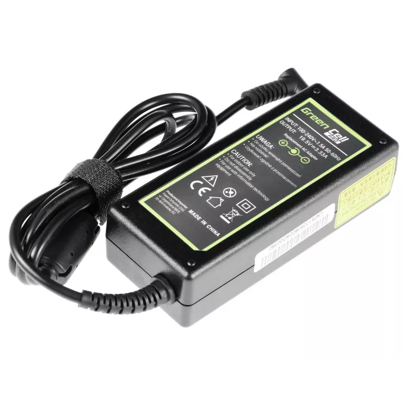 Green Cell AD49P zasilacz/przetwornica do użytku wewnętrznego 65 W Czarny