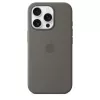 Apple iPhone 16 Pro Silikonowe etui z MagSafe - Kamienny Szary