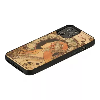 Etui na telefon man and wood dla iPhone 12 Pro Max — zodiac Czarny