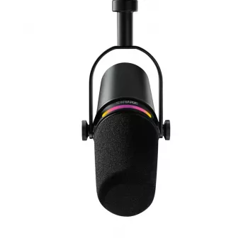Shure MV7+-K-BNDL – mikrofon krasomówczy/wokalowy ze złączem XLR/USB-C, czarny + statyw biurkowy GATOR