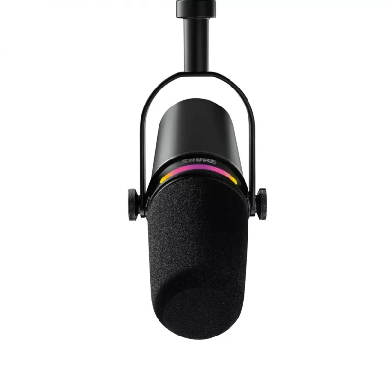 Shure MV7+-K-BNDL – mikrofon krasomówczy/wokalowy ze złączem XLR/USB-C, czarny + statyw biurkowy GATOR