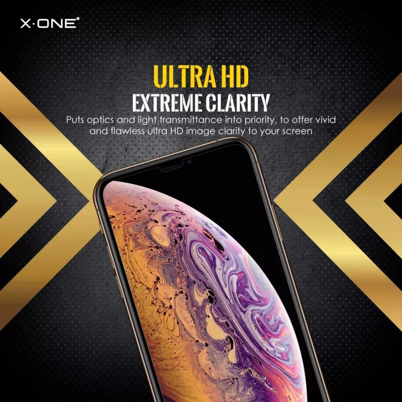 Folia ochronna X-ONE Extreme Shock Eliminator do iPhone’a X — czarna, odporna na wstrząsy, wytrzymała