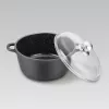 Maestro MR-4624C Garnek z pokrywką 24 cm 4 l czarny
