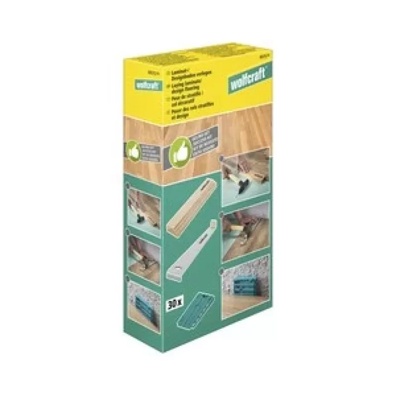 Narzędzie do podłóg Wolfcraft 6975000 do laminatu i parkietu, szare, zestaw 3 szt.