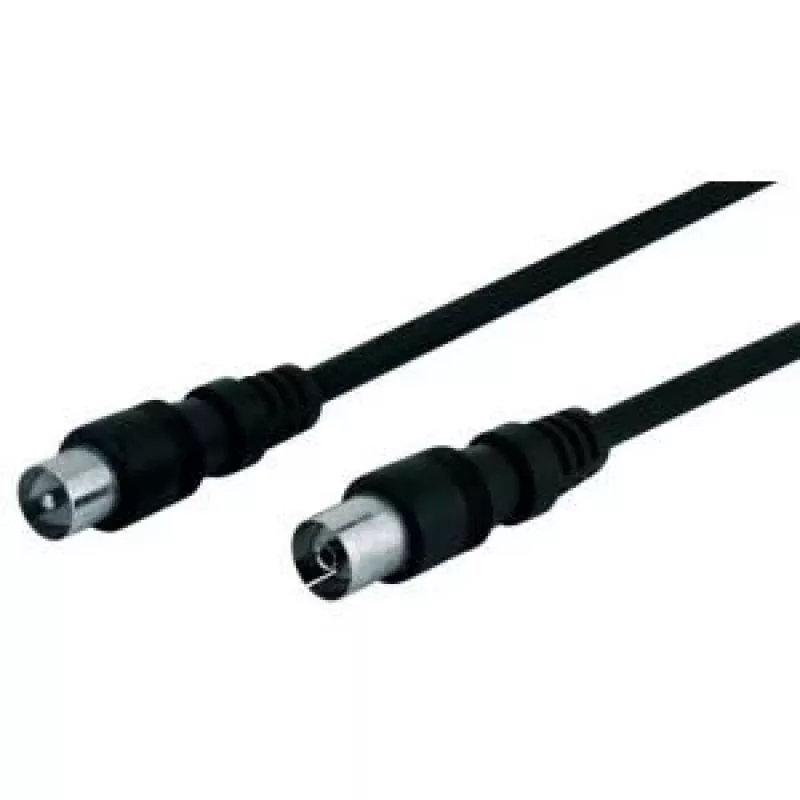 Wentronic Goobay Kabel antenowy, czarny, 10 m - wtyk IEC/koncentryczny - gniazdo IEC/Koax (11564)