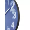 Zegar ścienny NeXtime 3077bl 3D, Ø39,5 cm, niebiesko-biały