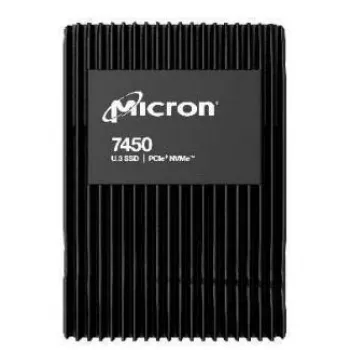 SSD | MICRON | SSD seria 7450 PRO | 3,84 TB | PCIE | NVMe | technologia pamięci flash TLC | szybkość zapisu 5300 MB/s | szybkość odczytu 6800 MB/s | format dysku U.3 | TBW 7000 TB |