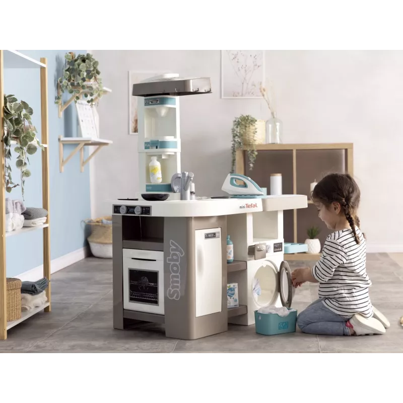 Smoby 311050 kuchnia zabawkowa z kącikiem do prania i akcesoriami