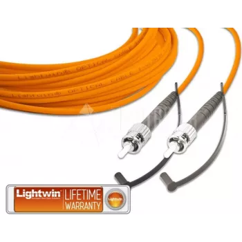Lightwin Wysokiej Jakości Simpleksowy Kabel Patchcord Światłowodowy, MM OM2, ST - ST Kabel Patchcord Światłowodowy (LSP-50 ST-ST 10.0)