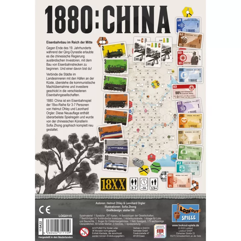 1880: Chiny, gra planszowa