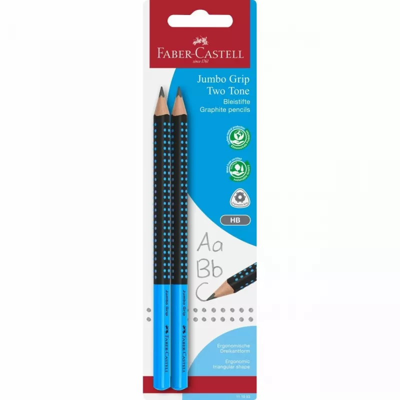FABER-CASTELL ołówek Jumbo Grip Two Tone 2xBS BK