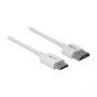 Kabel HDMI DeLOCK 85142 1m HDMI Typ A Typ C Biały
