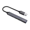 Hub USB SAVIO AK-70, 7-portów USB 3.0, 4 użyteczne porty, host USB Type-A, transfer 5 Gbit/s, gwarancja 2 lata