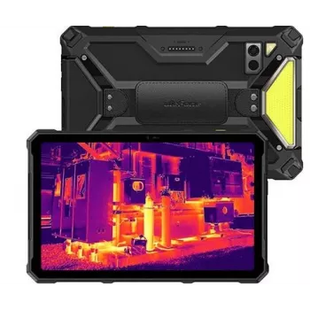 Tablet UleFone Armor Pad 4 Ultra — wyświetlacz 10,1 cala, 5G, kamera termowizyjna, 8 GB RAM, 256 GB pamięci, Android, czarny