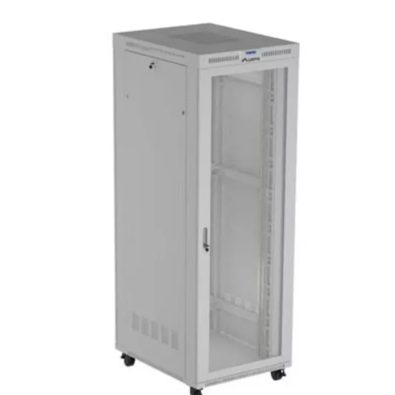 Szafa rack 19 cali LANBERG FF01-8047-23SL 47U 800x1200 mm szara drzwi perforowane
