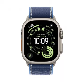 Apple Watch Ultra 3 GPS + Cellular 49mm Natural Titanium Case z pętlą Trail Loop Blue/Bright Blue - S/M | Apple