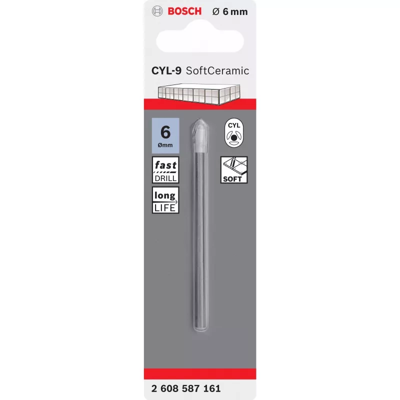 Wiertło do płytek Bosch CYL-9 Ceramic 6 mm 80 mm