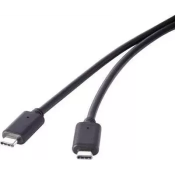Kabel USB 3.1 Gen 2 Renkforce 1 m ze złączem USB-C, czarny