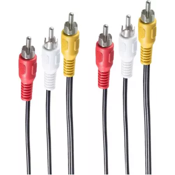 Adapter kabla wideo ShiverPeaks BS90024 2m 3xRCA