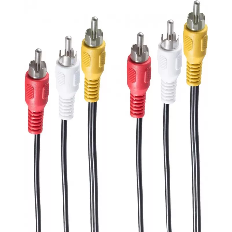 Adapter kabla wideo ShiverPeaks BS90024 2m 3xRCA
