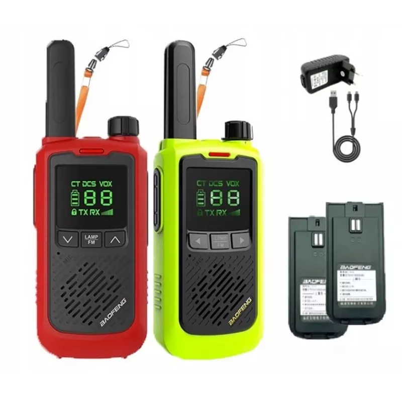 Ręczny radiotelefon Baofeng BF-T17 zielony — 16 kanałów, 5 W, 400–470 MHz, bateria 1500 mAh