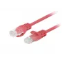 Kabel sieciowy LANBERG PCF6-20CC-0025-R Cat6 U/UTP RJ-45 do RJ-45 0,25 m Czerwony, CCA, 250 MHz