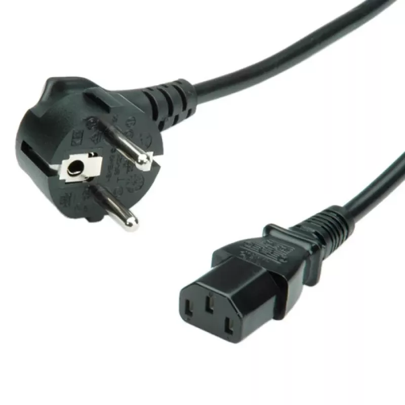 Kabel zasilający VALUE 1,8 m prosty wtyk IEC