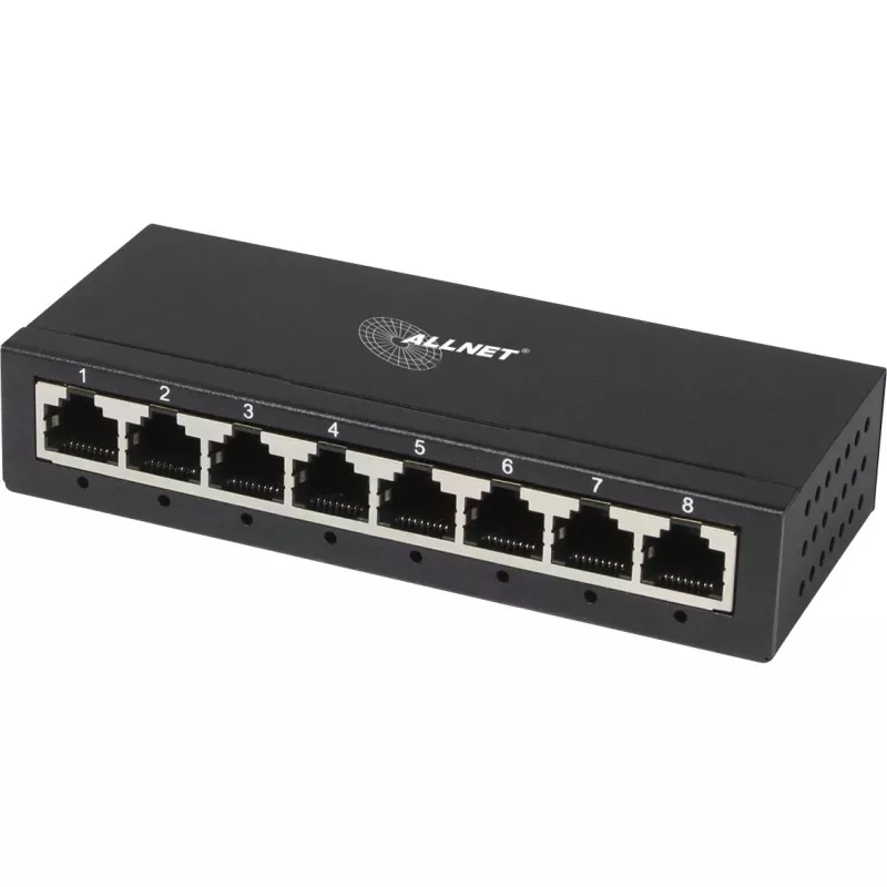 ALLNET Switch unmanaged Layer2 8 Port â€¢ 8x 1GbE â€¢ Lüfterlos â€¢ ALL-SG8008 (ALL-SG8008)