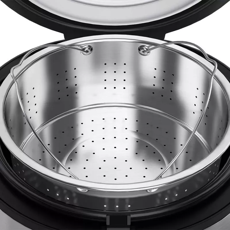 Rice cooker GASTROBACK Rice Control Low Carb & Steam, 3 L, 450 W, czarny/stal nierdzewna