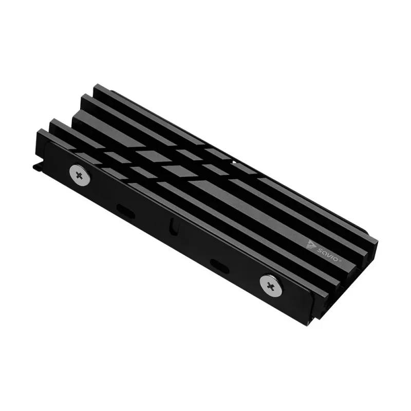 Chłodnica powietrza SAVIO M.2 NVMe 2280 AK-60 Czarny radiator dla SSD 22x80 mm