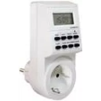 Weekly timer as-Schwabe 24032 Digital biały 230V 16A