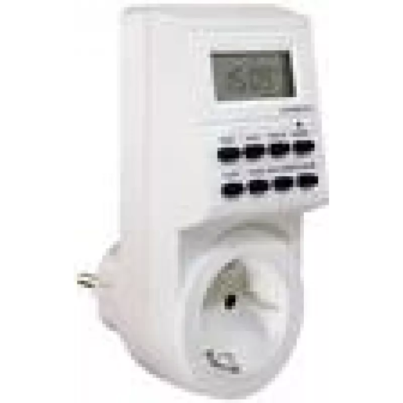 Weekly timer as-Schwabe 24032 Digital biały 230V 16A