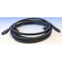 Kabel USB-C na USB-C Elotouch E969524 0,6 m czarny - kabel danych USB