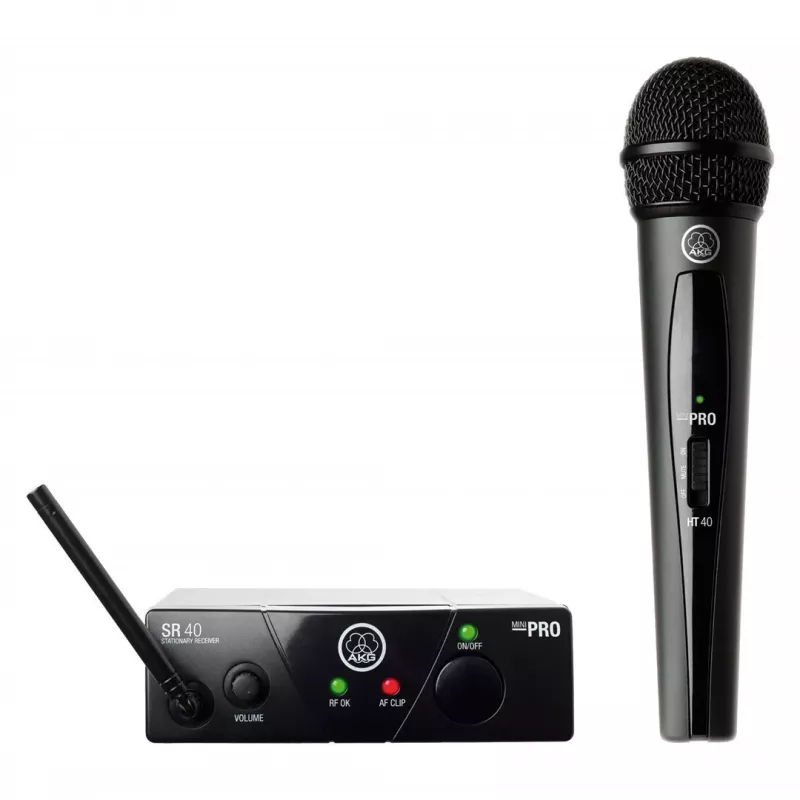 Bezprzewodowy zestaw mikrofonowy AKG WMS40 ISM 3 UHF, opcje przenośne: lavalier/ręczny
