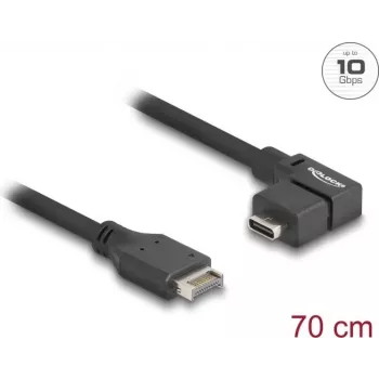 DeLOCK Kabel USB 10 Gb/s Typ-E Key A 20-pin męski do USB Typ-C żeński kątowy 70 cm