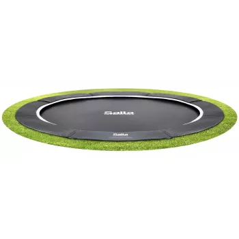 Naziemna okrągła trampolina Salta 5065A – zewnętrzna, 72 sprężyny, 4 nogi, maks. obciążenie 120 kg, dla dzieci od 5 lat