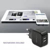Qoltec 50188 ładowarka do urządzeń mobilnych Laptop, Smartfon, Smartwatch, Tablet, Telefon, Uniwersalna Czarna AC, DC do użytku wewnętrznego
