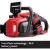 Pilarka łańcuchowa akumulatorowa EINHELL GP-LC 36/40 Li BL-Solo 36V (2x18V) czerwona/czarna — bez akumulatora i ładowarki