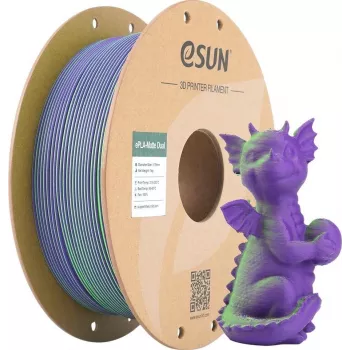 FILAMENT PLA MATTE DUAL 1,75mm ZIELONY FIOLETOWY 1kg ESUN (PLA-MTD175B-GZ1P1)