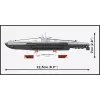 Model łodzi podwodnej Cobi U-47 T.VIIB 1:300 zestaw, marka Cobi, model 4858