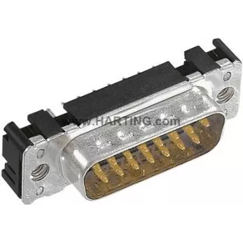 Harting 09 65 161 7712 D-SUB wtyk pinowy 180 ° Liczba biegunów: 9 Lutowanie 1 szt. (09 65 161 7712)