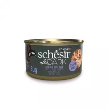 Mokra karma dla kota Agras Pet Foods Schesir after Dark Complete Brühe 80 g — kurczak, bez zbóż, glutenu i soi