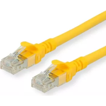ROLINE - Kabel krosowy - RJ-45 (M) na RJ-45 (M) - 30 cm - UTP - CAT 6a - Bezhalogenowy, Formowany, Linka - Żółty (21.15.2983)