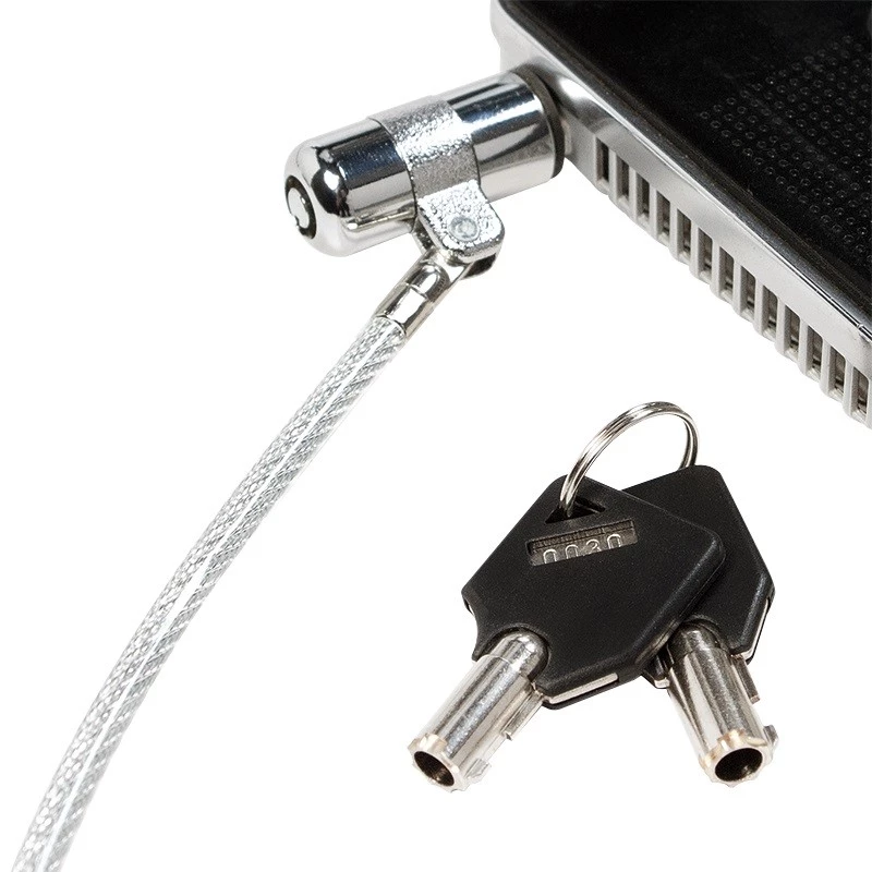 Logilink NBS009 Zamek do laptopa na klucz, w komplecie 2 klucze, 15 mm