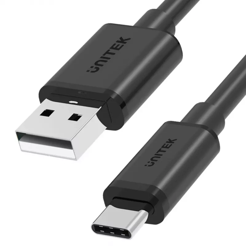 KABEL USB UNITEK USB-A — USB-C 25CM, Y-C480BK