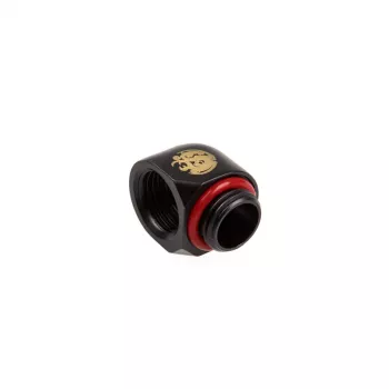 Adapter kątowy BitsPower 1/4 cala BSPP żeński na 1/4 cala BSPP — czerń węglowa (BP-CBWP-C39)